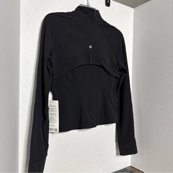 Lululemon Nulu Cropped Define Jacket Black Size 8 New With Tags Back Vent - Picture 4 of 6